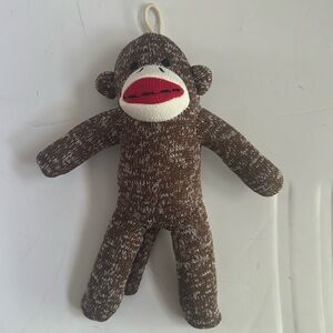 Vibrant Life Cute Sock Monkey Squeaky Dog Toy